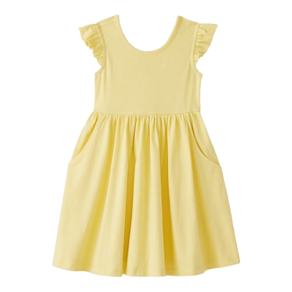 Hanna Andersson NWT Ruffle Skater Dress with Pockets. Size 4.